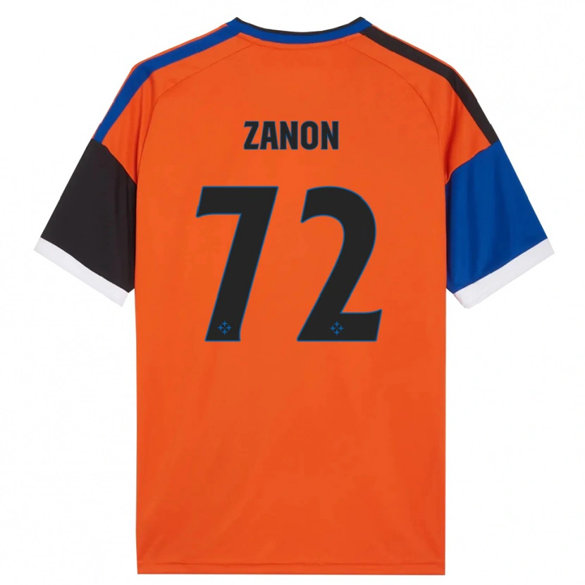 Danxen Criança Camisola Simone Zanon #72 Laranja Azul Preto Branco Alternativa 2026/27 Camisa