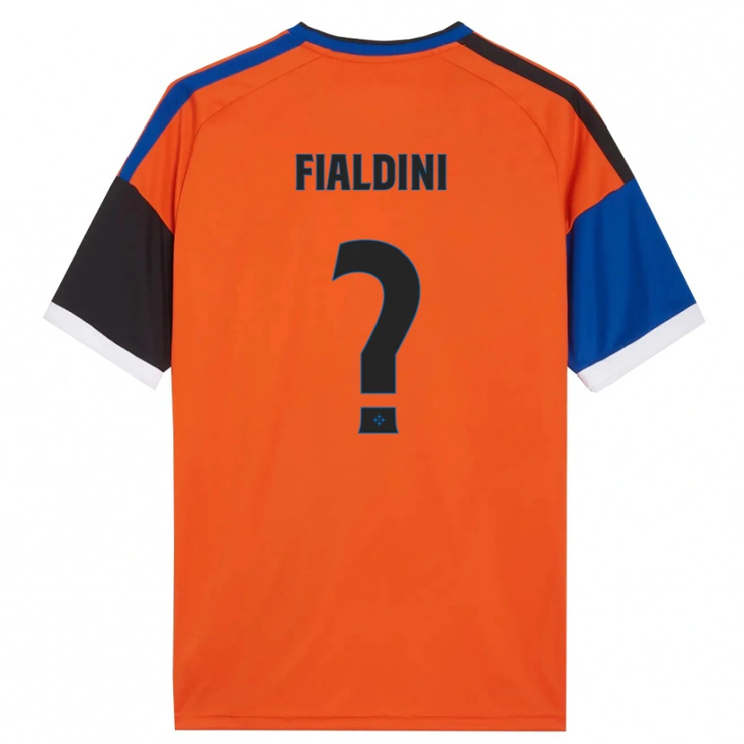 Danxen Criança Camisola Filippo Fialdini #0 Laranja Azul Preto Branco Alternativa 2026/27 Camisa