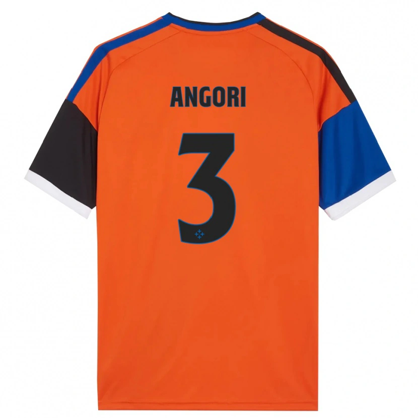 Danxen Criança Camisola Samuele Angori #3 Laranja Azul Preto Branco Alternativa 2026/27 Camisa