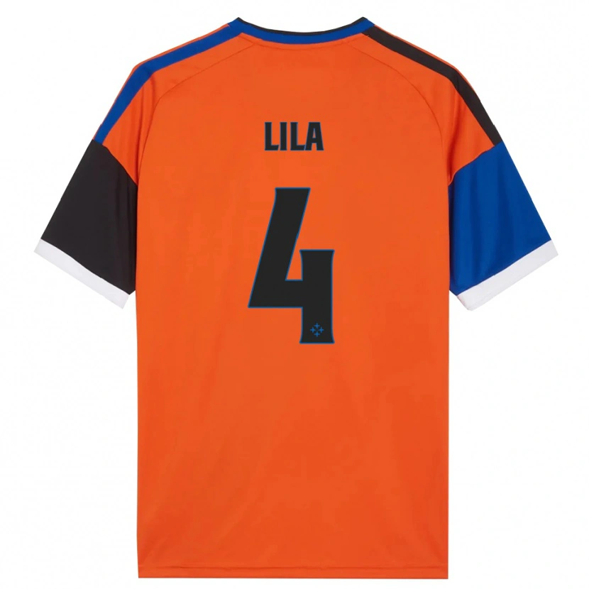 Danxen Criança Camisola Fabjan Lila #4 Laranja Azul Preto Branco Alternativa 2026/27 Camisa