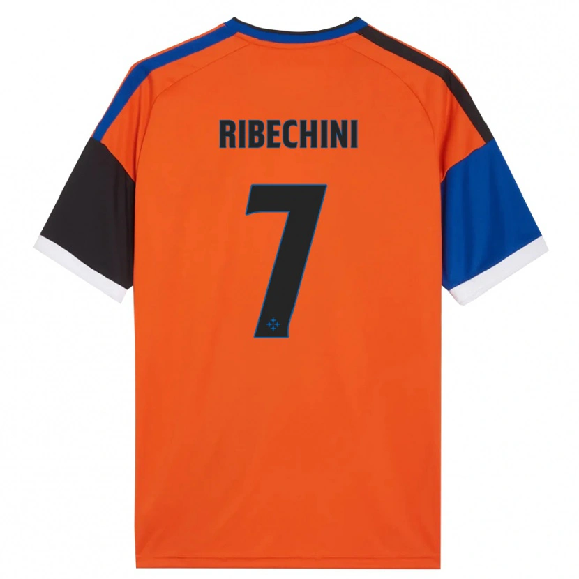 Danxen Criança Camisola Michele Ribechini #7 Laranja Azul Preto Branco Alternativa 2026/27 Camisa