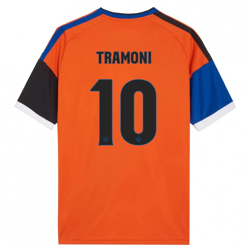 Danxen Criança Camisola Matteo Tramoni #10 Laranja Azul Preto Branco Alternativa 2026/27 Camisa