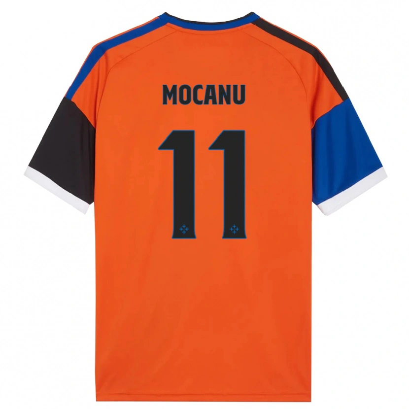 Danxen Criança Camisola Andreas Mocanu #11 Laranja Azul Preto Branco Alternativa 2026/27 Camisa