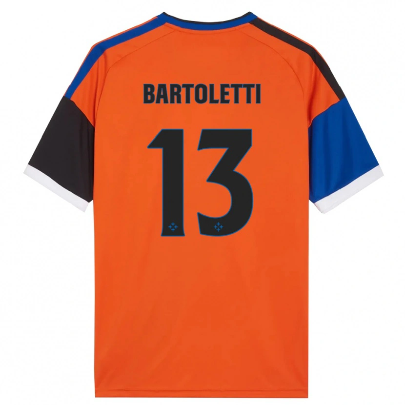 Danxen Criança Camisola Diego Bartoletti #13 Laranja Azul Preto Branco Alternativa 2026/27 Camisa