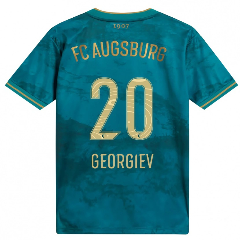 Danxen Criança Camisola Bojan Georgiev #20 Verde Marrom Alternativa 2026/27 Camisa