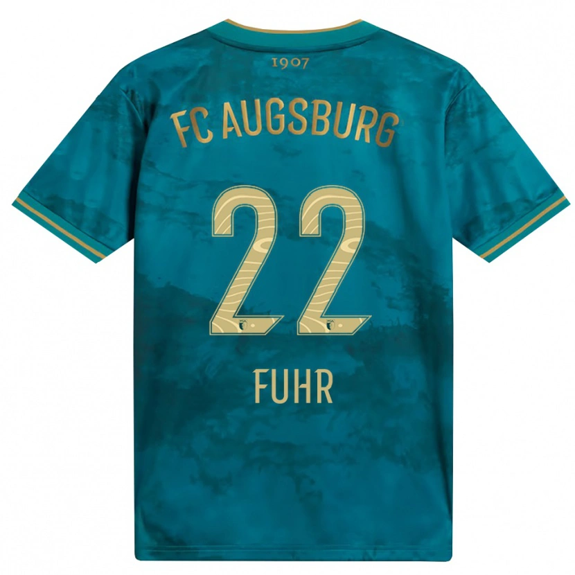 Danxen Criança Camisola Paula Fuhr #22 Verde Marrom Alternativa 2026/27 Camisa