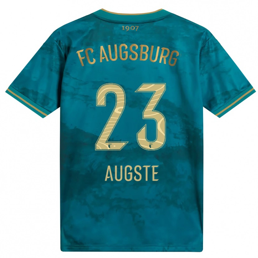 Danxen Criança Camisola Julian Augste #23 Verde Marrom Alternativa 2026/27 Camisa