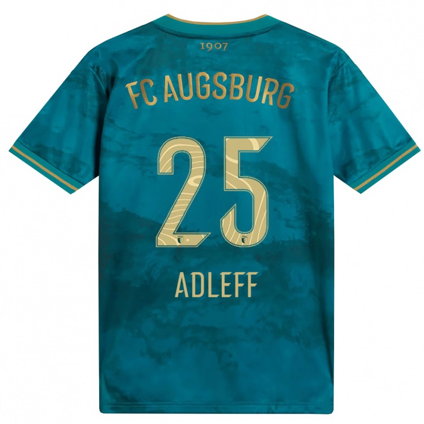 Danxen Criança Camisola Milo Adleff #25 Verde Marrom Alternativa 2026/27 Camisa