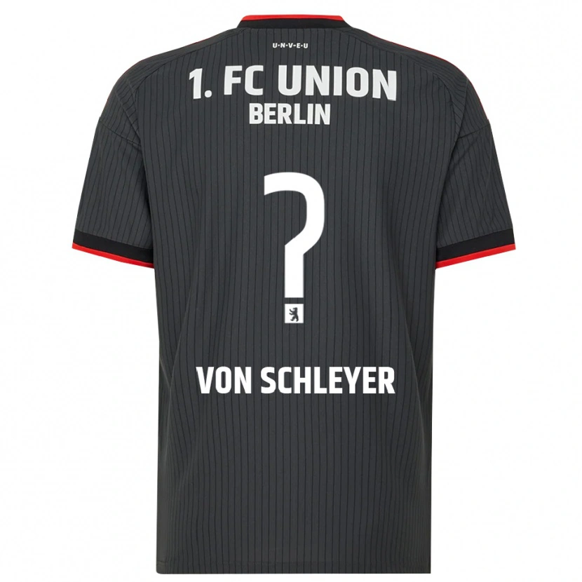 Danxen Criança Camisola Leopold Von Schleyer #0 Preto Branco Vermelho Alternativa 2026/27 Camisa