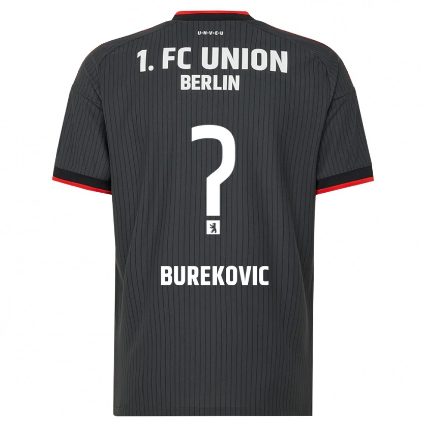 Danxen Criança Camisola Adin Burekovic #0 Preto Branco Vermelho Alternativa 2026/27 Camisa