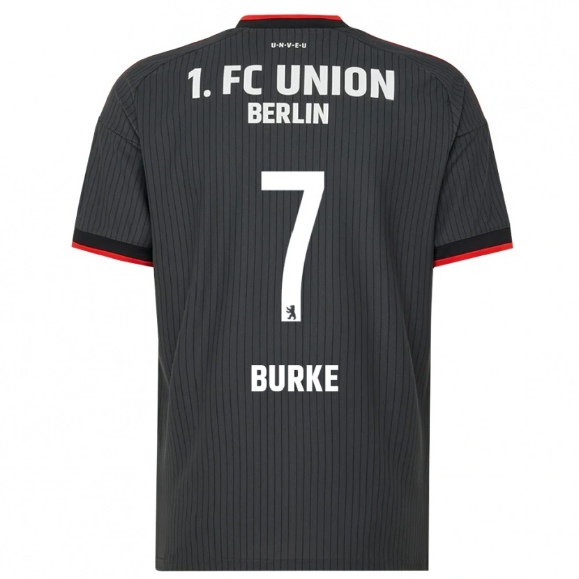 Danxen Criança Camisola Oliver Burke #7 Preto Branco Vermelho Alternativa 2026/27 Camisa