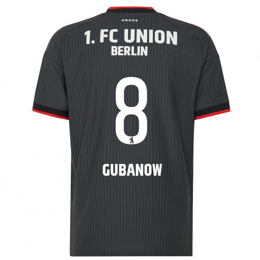 Danxen Criança Camisola Oskar Gubanow #8 Preto Branco Vermelho Alternativa 2026/27 Camisa