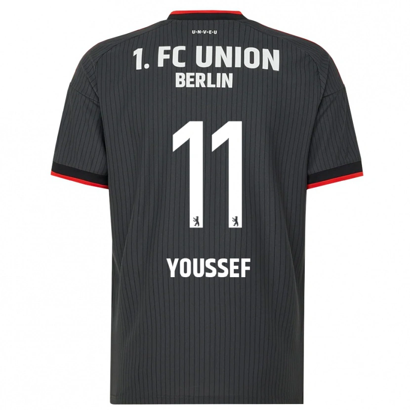 Danxen Criança Camisola Nour Youssef #11 Preto Branco Vermelho Alternativa 2026/27 Camisa