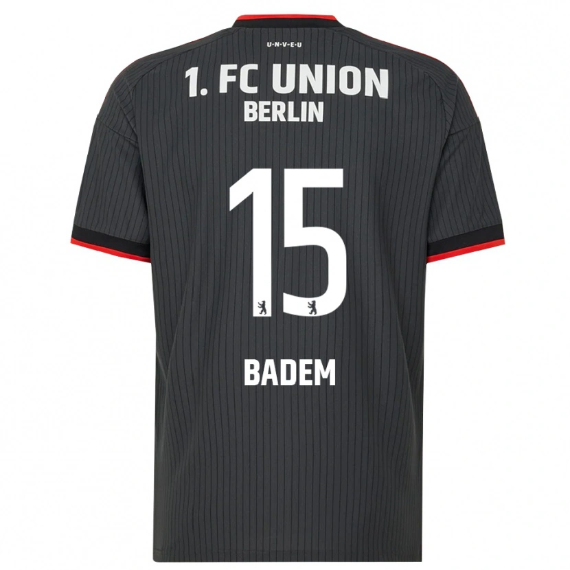 Danxen Criança Camisola Mert Badem #15 Preto Branco Vermelho Alternativa 2026/27 Camisa