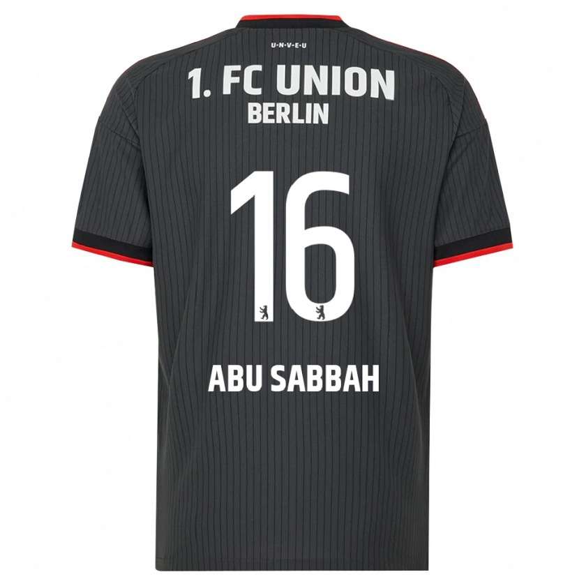 Danxen Criança Camisola Sarah Abu Sabbah #16 Preto Branco Vermelho Alternativa 2026/27 Camisa