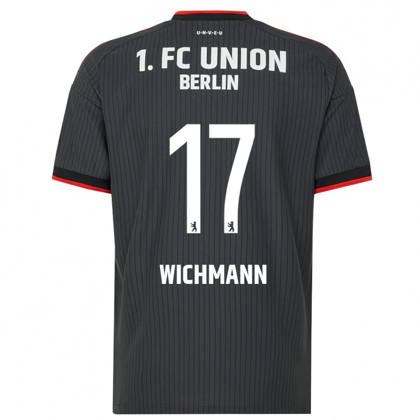 Danxen Criança Camisola Julius Wichmann #17 Preto Branco Vermelho Alternativa 2026/27 Camisa