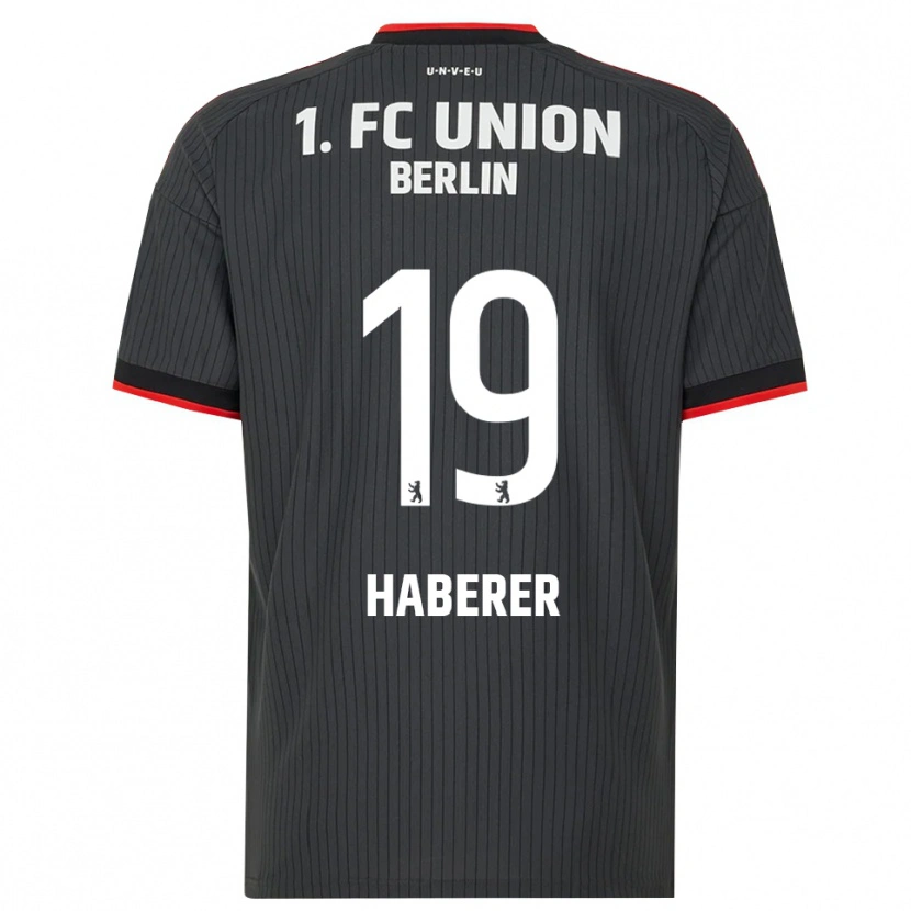 Danxen Criança Camisola Janik Haberer #19 Preto Branco Vermelho Alternativa 2026/27 Camisa