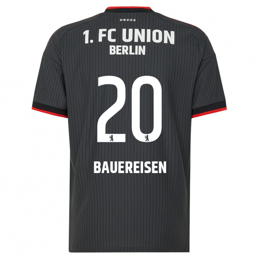 Danxen Criança Camisola Nele Bauereisen #20 Preto Branco Vermelho Alternativa 2026/27 Camisa