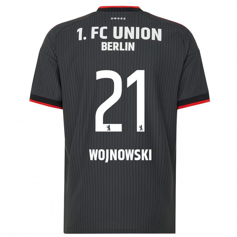 Danxen Criança Camisola Wiktorian Wojnowski #21 Preto Branco Vermelho Alternativa 2026/27 Camisa