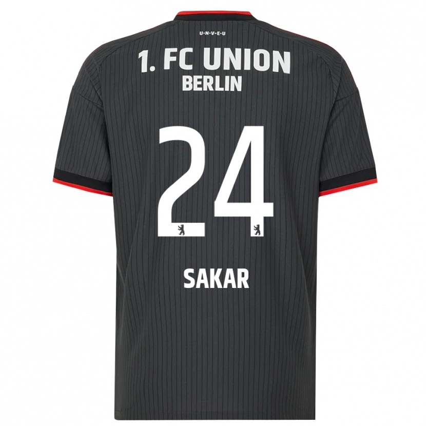 Danxen Criança Camisola Fatma Sakar #24 Preto Branco Vermelho Alternativa 2026/27 Camisa