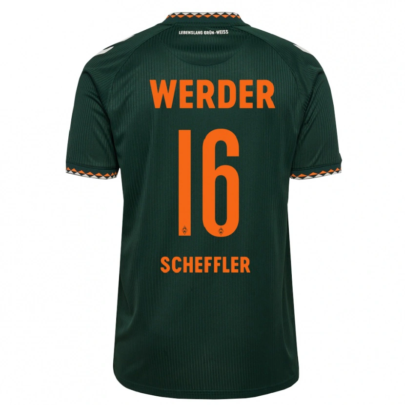 Danxen Criança Camisola Ian Scheffler #16 Verde Escuro Laranja Branco Alternativa 2026/27 Camisa