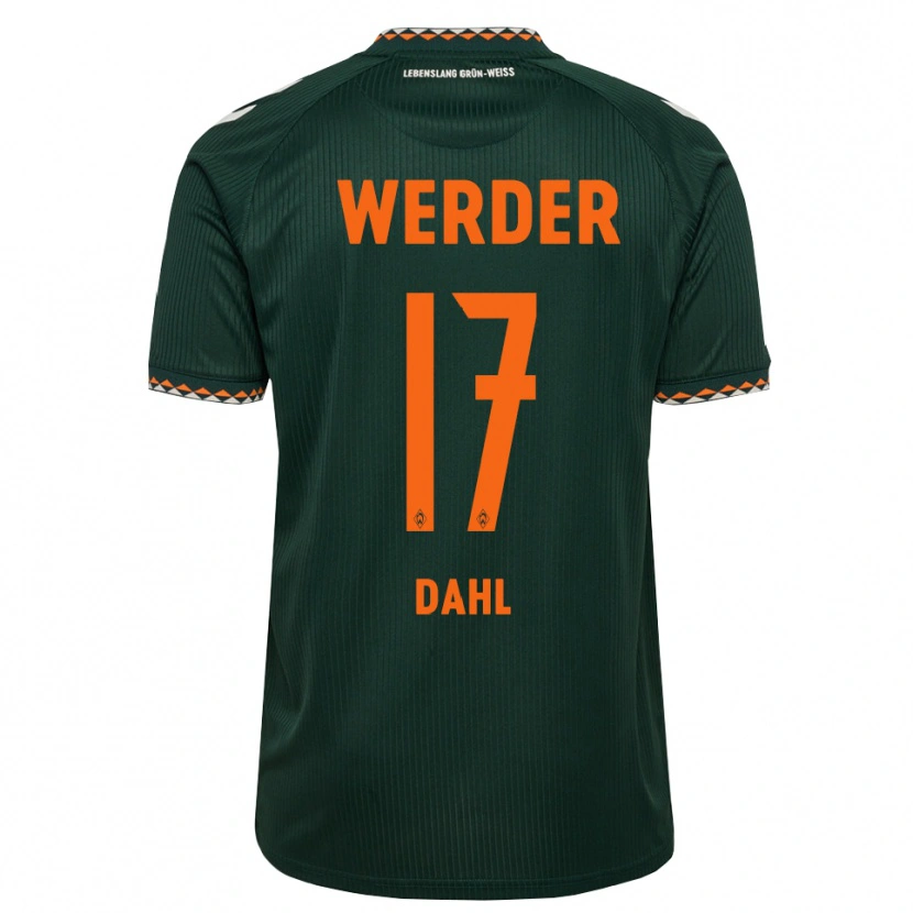 Danxen Criança Camisola Amira Dahl #17 Verde Escuro Laranja Branco Alternativa 2026/27 Camisa