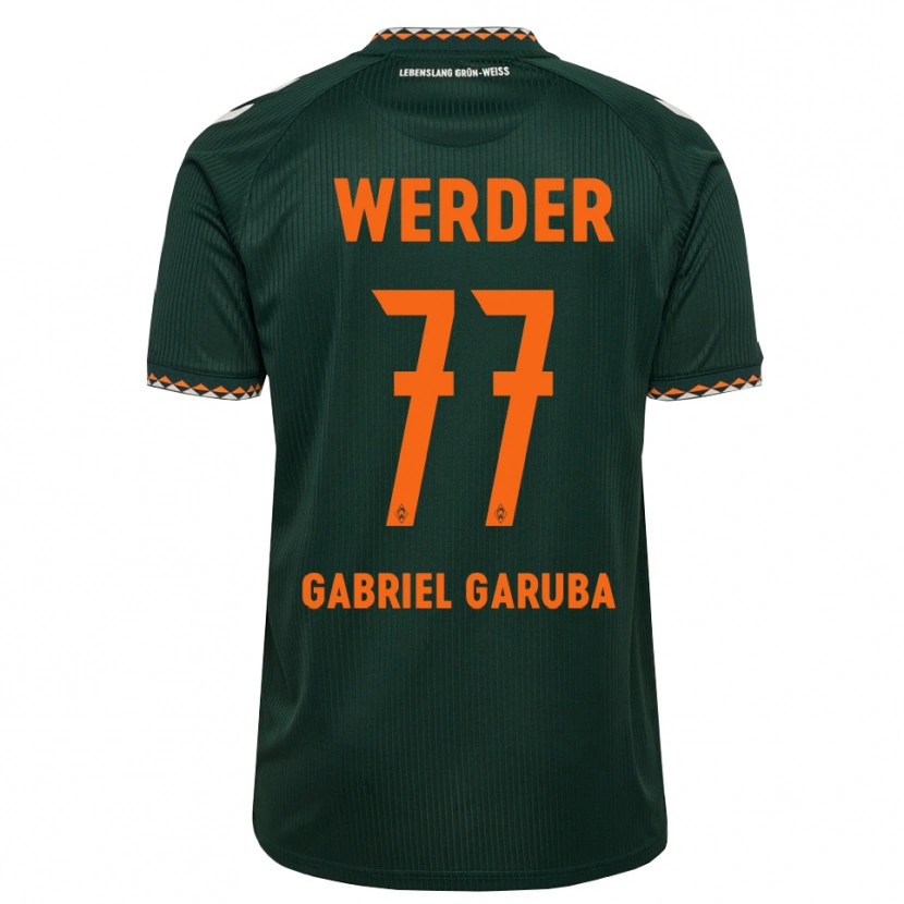 Danxen Criança Camisola Najib Gabriel Garuba #77 Verde Escuro Laranja Branco Alternativa 2026/27 Camisa