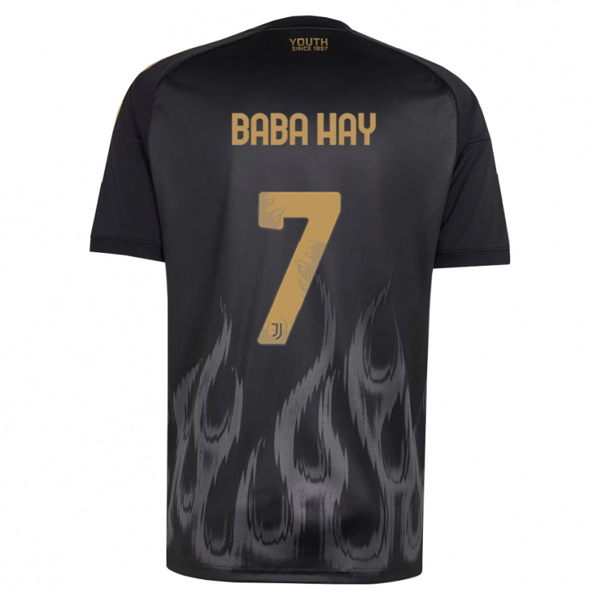 Danxen Criança Camisola Amir Baba Hay #7 Preto Marrom Terceiro 2026/27 Camisa