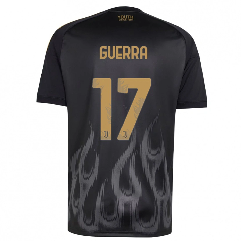 Danxen Criança Camisola Simone Guerra #17 Preto Marrom Terceiro 2026/27 Camisa