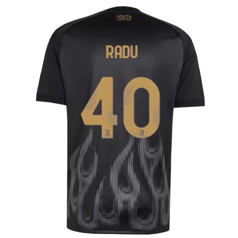 Danxen Criança Camisola Riccardo Radu #40 Preto Marrom Terceiro 2026/27 Camisa