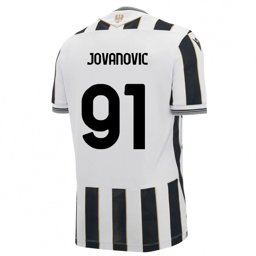 Danxen Criança Camisola Lazar Jovanovic #91 Preto Branco Rosa Principal 2026/27 Camisa