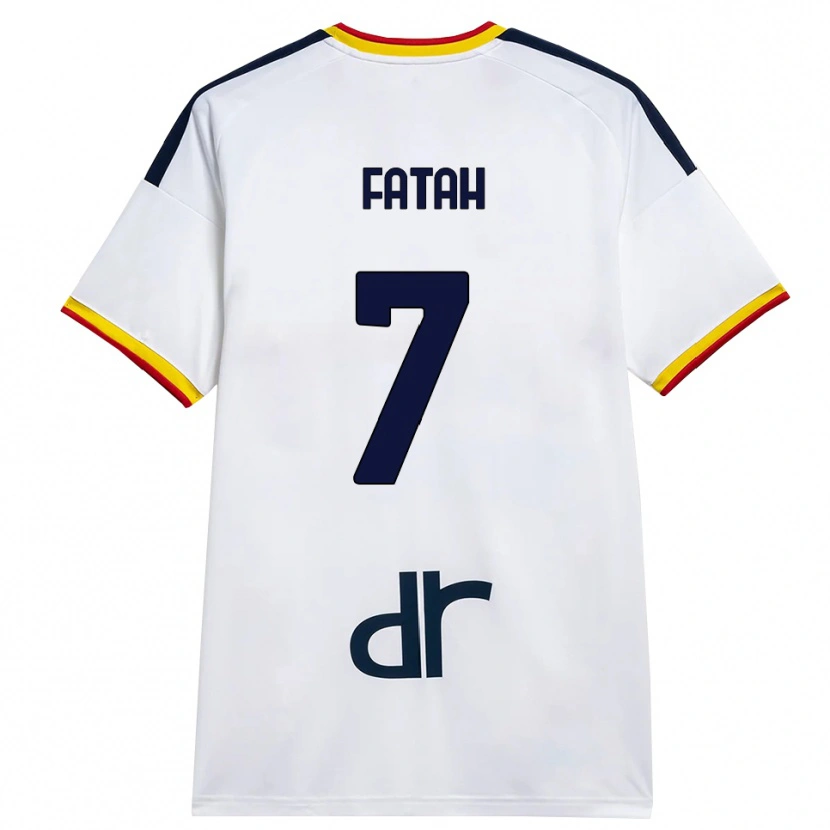Danxen Homem Camisola Amar Fatah #7 Branco Amarelo Vermelho Alternativa 2026/27 Camisa