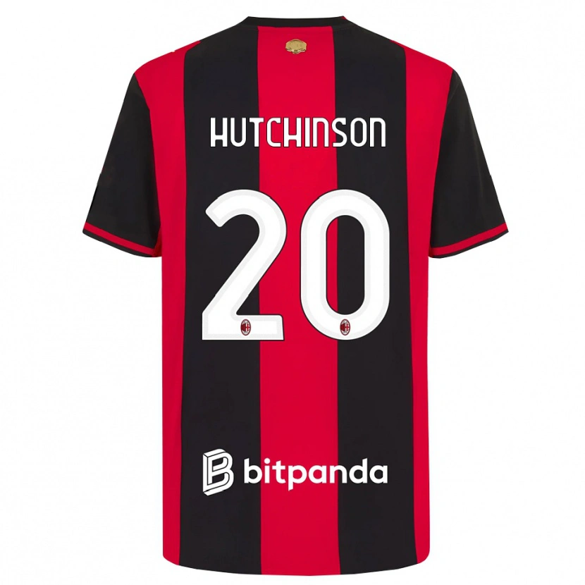 Danxen Homem Camisola Omari Hutchinson #20 Vermelho Preto Branco Principal 2026/27 Camisa