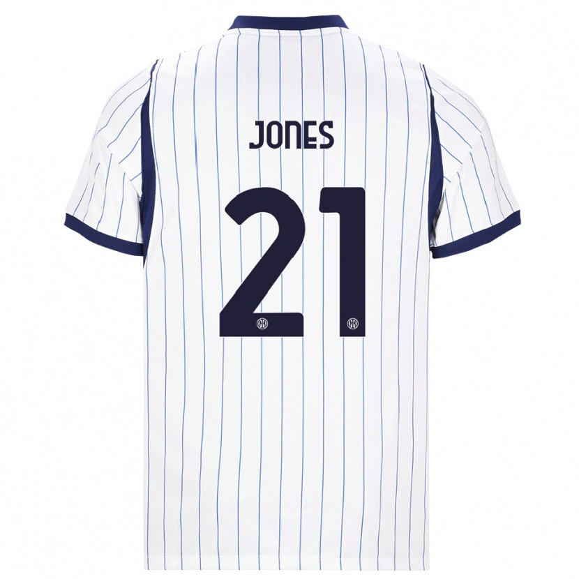 Danxen Homem Camisola Curtis Jones #21 Branco Azul Marinho Alternativa 2026/27 Camisa