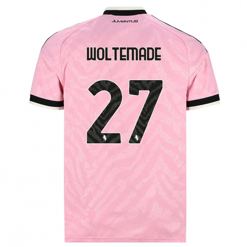 Danxen Homem Camisola Nick Woltemade #27 Preto Rosa Alternativa 2026/27 Camisa
