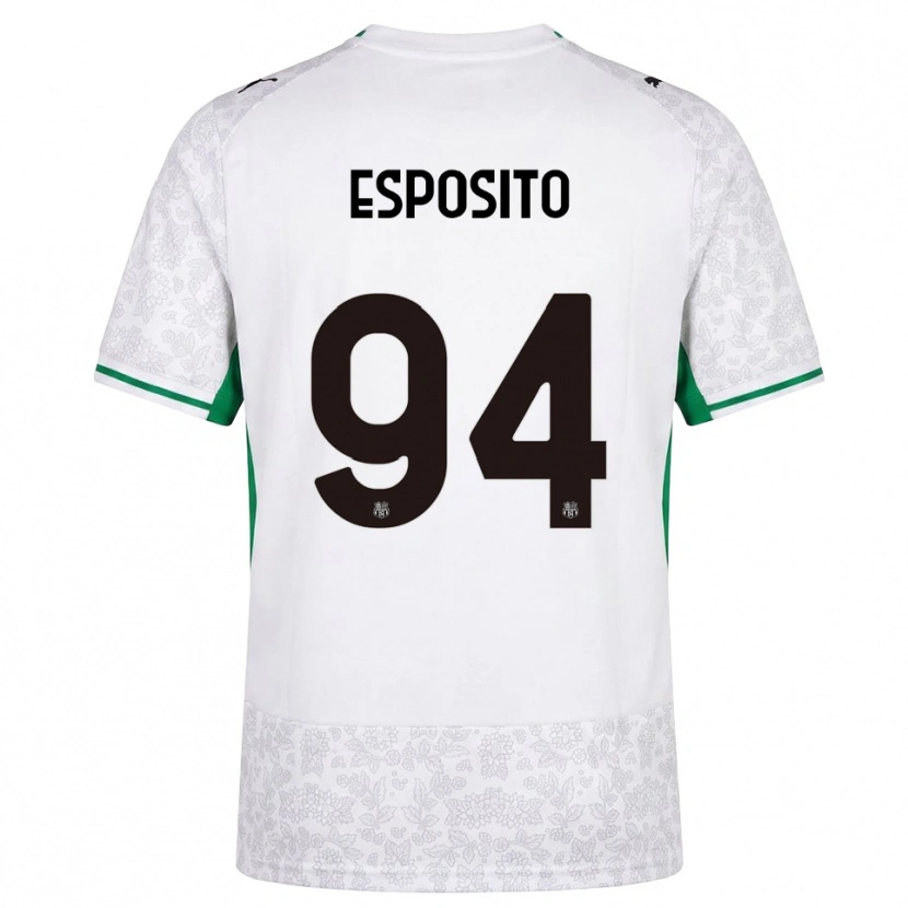 Danxen Homem Camisola Sebastiano Esposito #94 Verde Preto Branco Alternativa 2026/27 Camisa