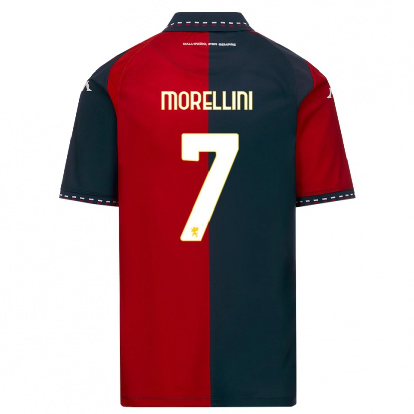 Danxen Homem Camisola Matteo Morellini #7 Vermelho Preto Branco Principal 2026/27 Camisa