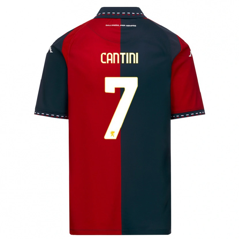 Danxen Homem Camisola Riccardo Cantini #7 Vermelho Preto Branco Principal 2026/27 Camisa