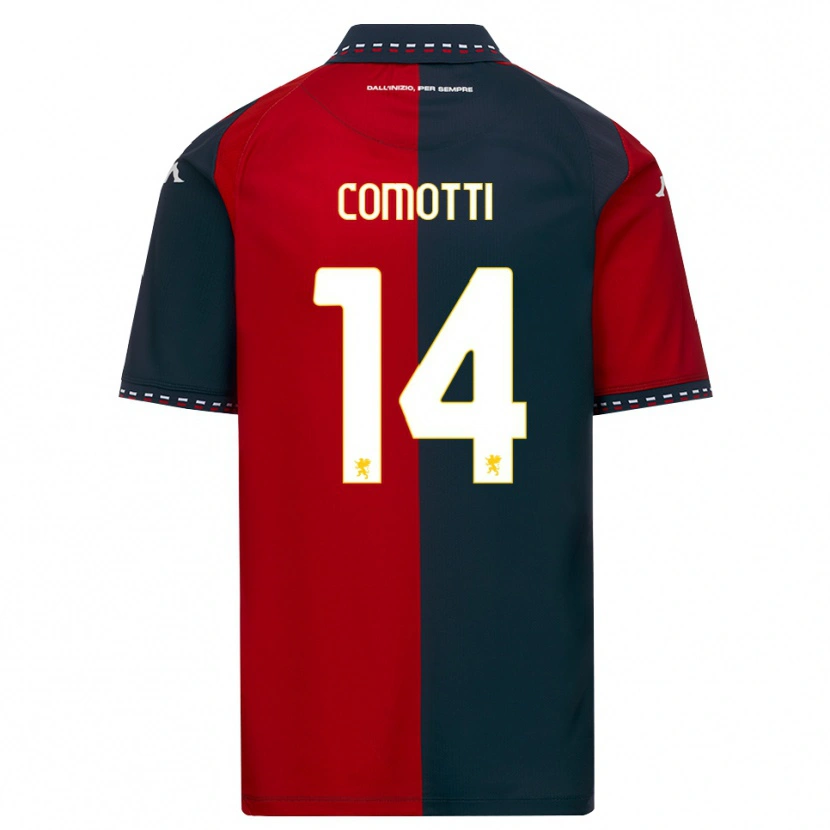 Danxen Homem Camisola Manuel Comotti #14 Vermelho Preto Branco Principal 2026/27 Camisa