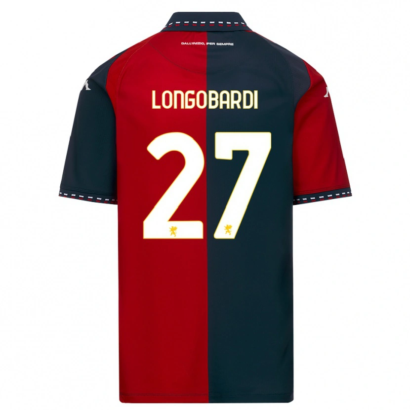 Danxen Homem Camisola Giovanni Longobardi #27 Vermelho Preto Branco Principal 2026/27 Camisa