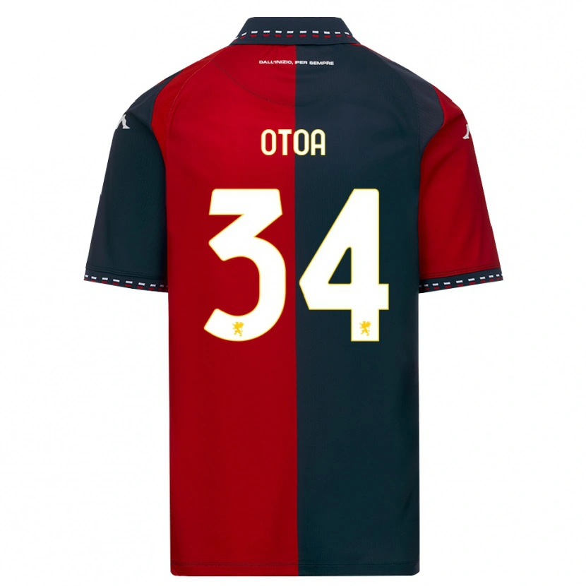 Danxen Homem Camisola Sebastian Otoa #34 Vermelho Preto Branco Principal 2026/27 Camisa