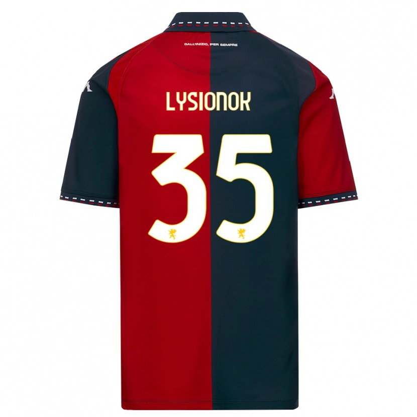 Danxen Homem Camisola Ernestas Lysionok #35 Vermelho Preto Branco Principal 2026/27 Camisa