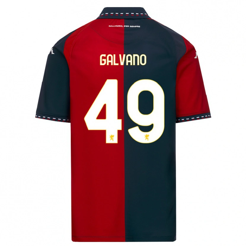 Danxen Homem Camisola Cristian Galvano #49 Vermelho Preto Branco Principal 2026/27 Camisa