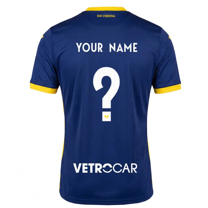 Danxen Homem Camisola Seu Nome #0 Azul Real Amarelo Branco Principal 2026/27 Camisa