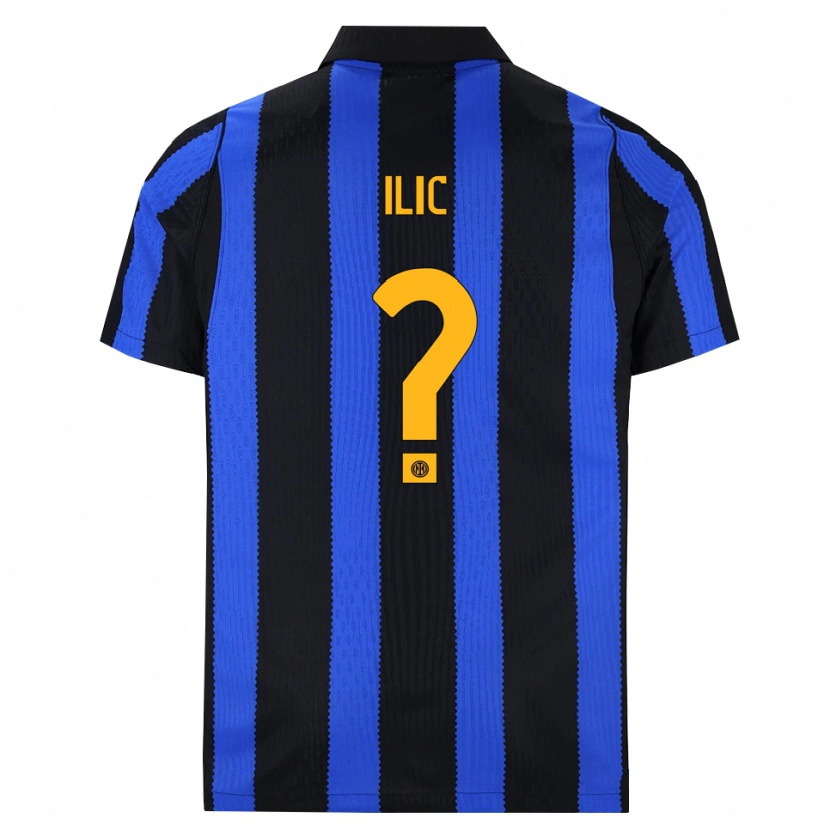 Danxen Homem Camisola Novak Ilic #0 Preto Azul Amarelo Principal 2026/27 Camisa