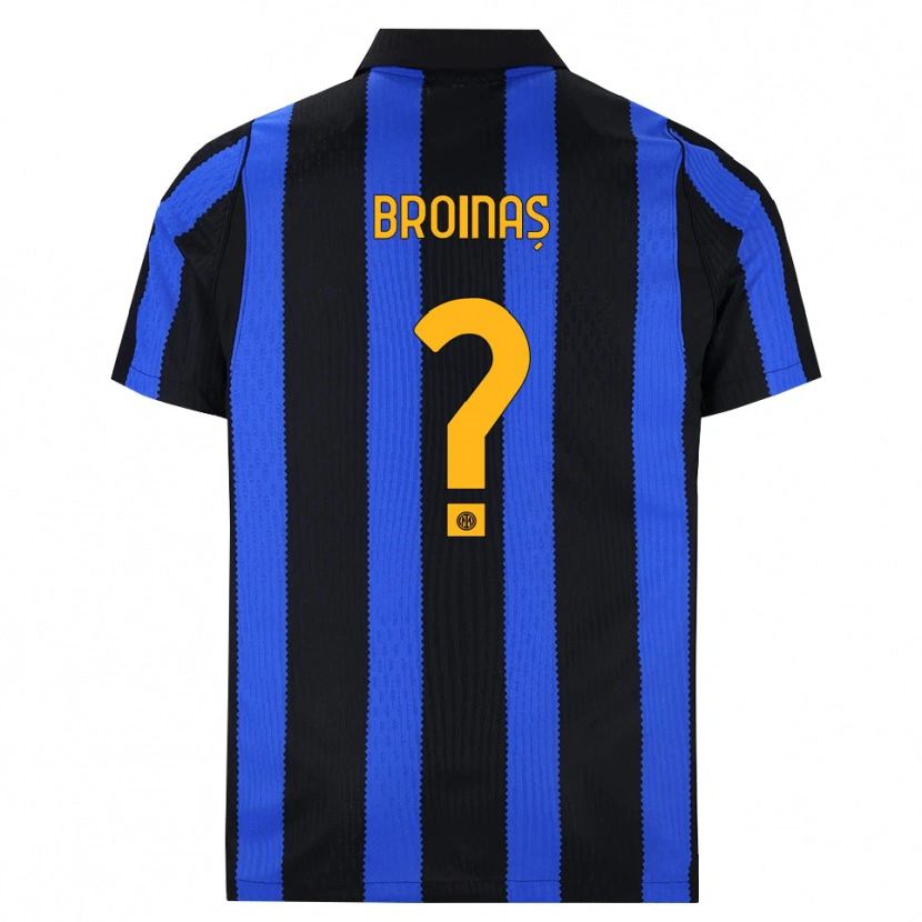 Danxen Homem Camisola Șerban Broinaș #0 Preto Azul Amarelo Principal 2026/27 Camisa