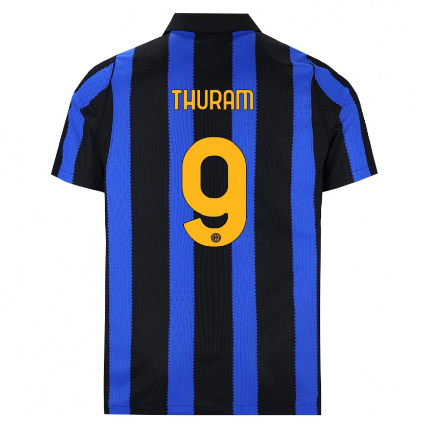 Danxen Homem Camisola Marcus Thuram #9 Preto Azul Amarelo Principal 2026/27 Camisa