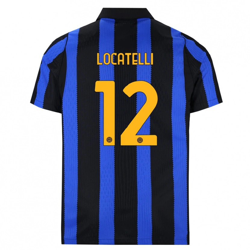Danxen Homem Camisola Tommaso Locatelli #12 Preto Azul Amarelo Principal 2026/27 Camisa