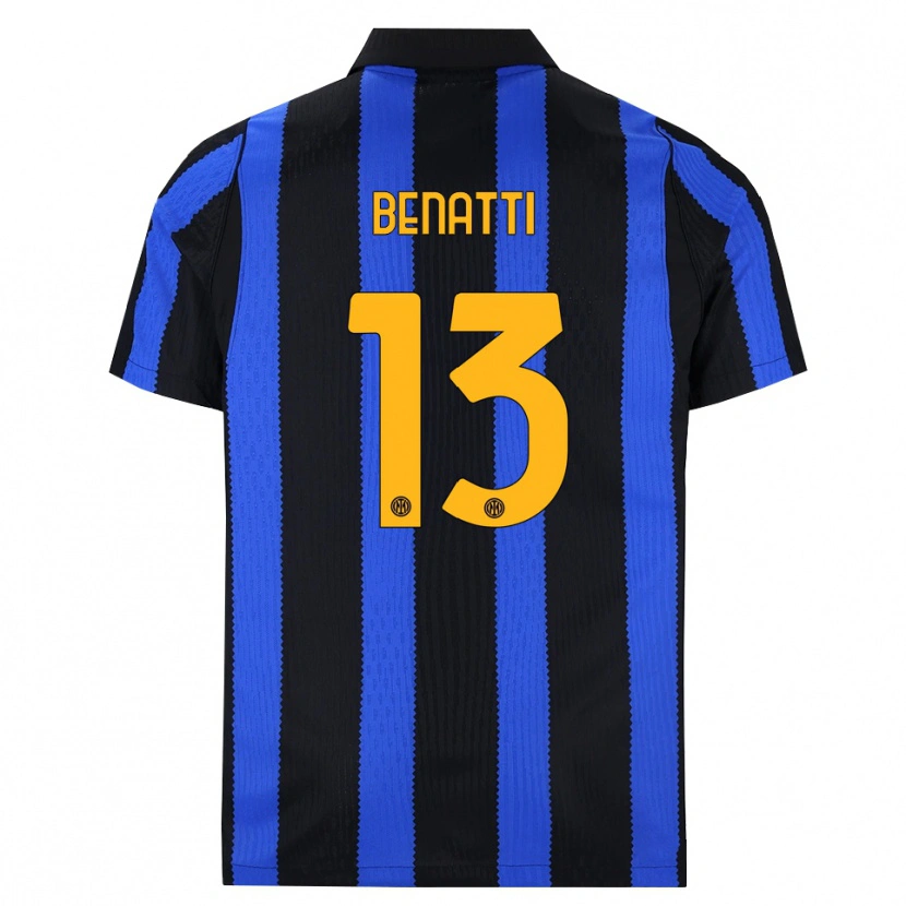 Danxen Homem Camisola Tommaso Benatti #13 Preto Azul Amarelo Principal 2026/27 Camisa