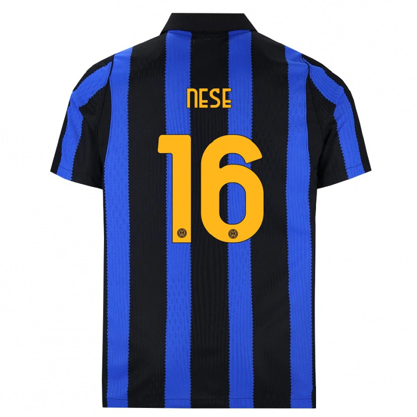 Danxen Homem Camisola Alessio Nese #16 Preto Azul Amarelo Principal 2026/27 Camisa